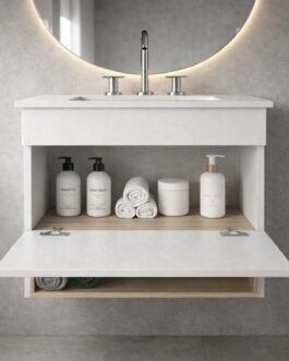 Vanitory Flotante Nórdico 56 cm – Diseño Moderno Minimalista